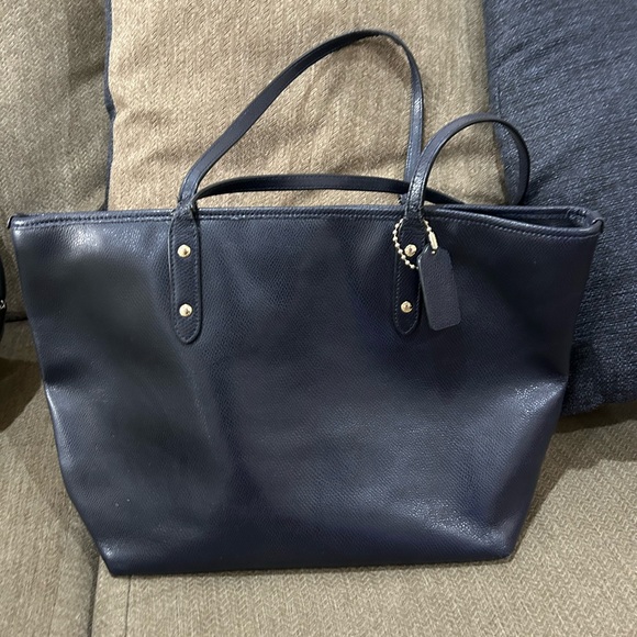 Coach Navy Blue Tote Bag - Picture 2 of 4